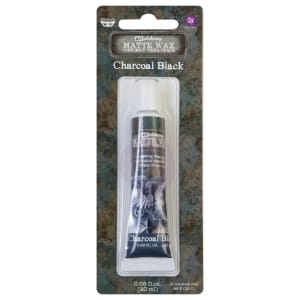 Prima Marketing Finnabair Art Alchemy Matte Wax .68 Fluid Ounce - Charcoal Black