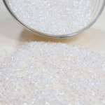 CrafTangles Small Pipe Beads - Translucent White