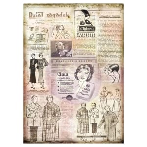 Prima Marketing Finnabair Mixed Media Tissue Paper 27.5"X19.7" 6/Pkg - Moda