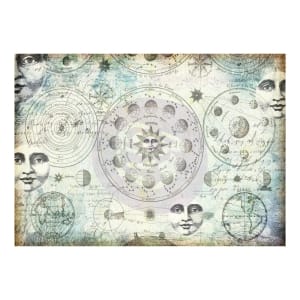 Prima Marketing Finnabair Mixed Media Tissue Paper 27.5"X19.7" 6/Pkg - Solar