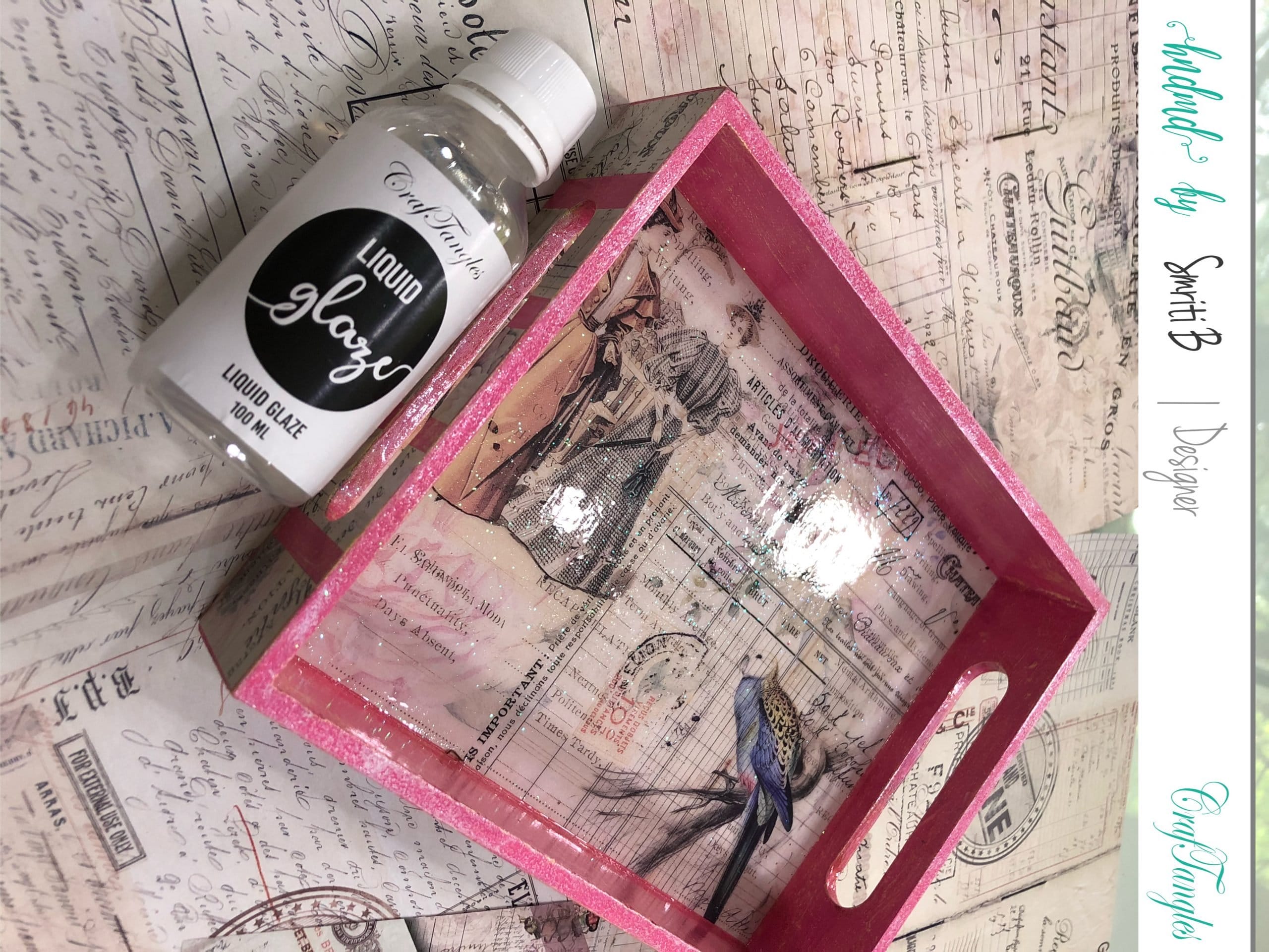 CrafTangles MDF Straight Edged Tray (6.5 by 8.5 inches) Smriti MDF Tray Jan 2021 1 Smriti_MDF_Tray_Jan_2021_1