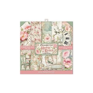 Stamperia Double-Sided Paper Pad 8"X8" 10/Pkg - House of Roses