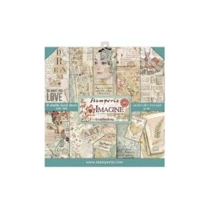 Stamperia Double-Sided Paper Pad 8"X8" 10/Pkg - Imagine