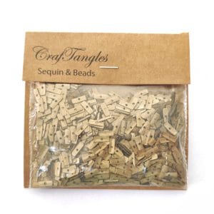 CrafTangles Sequins - Antique Gold Strips