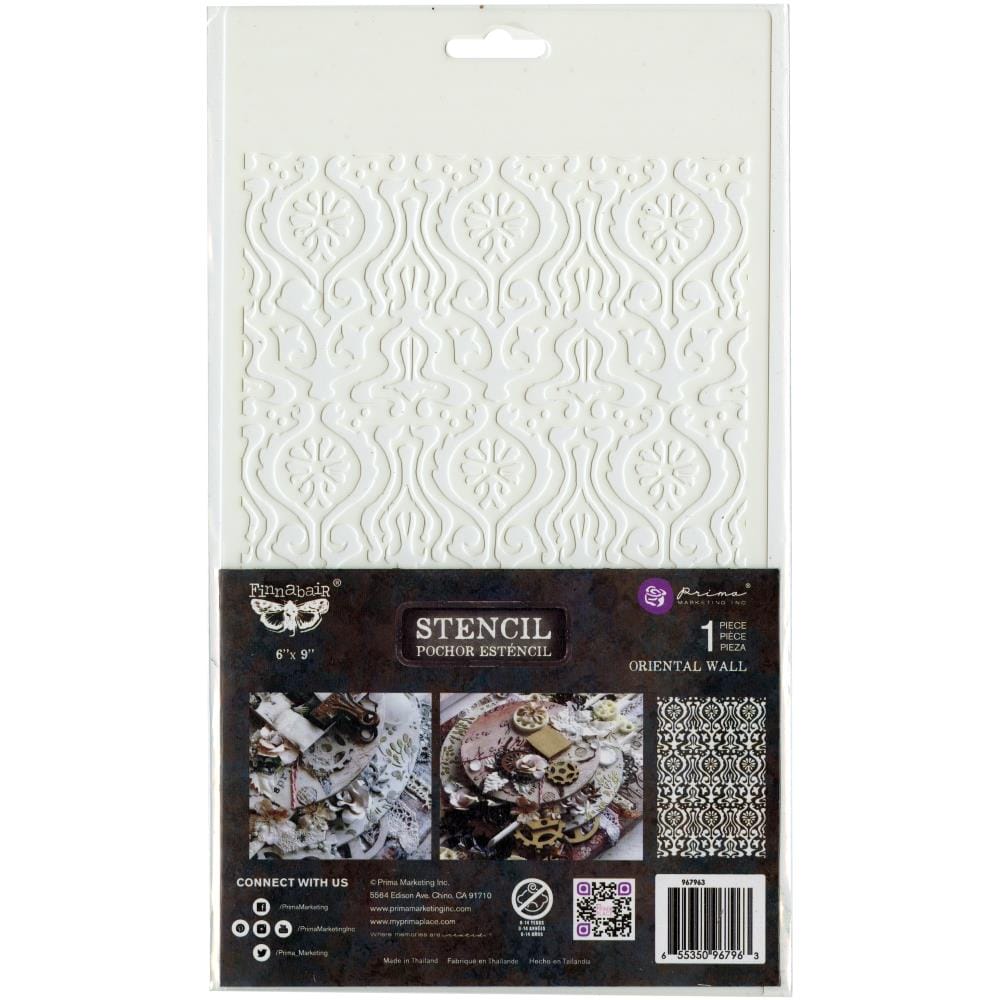 Prima Marketing Finnabair Stencil 6"X9" - Oriental Wall prima marketing Stencil oriental wall Prima Marketing Finnabair Stencil 6"X9" - Oriental Wall