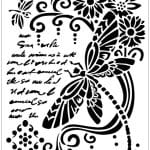 Stamperia Stencil 7.87"X9.84" Dragonfly