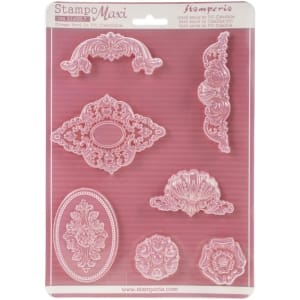 Stamperia Soft Maxi Mould 8.5"X11.5" - Friezes