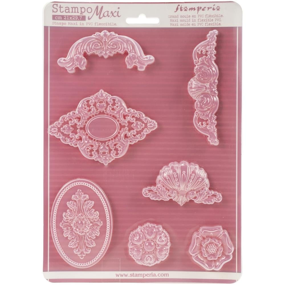 Stamperia Soft Maxi Mould 8.5"X11.5" - Friezes Stamperia Soft Maxi Mould 8.5"X11.5" - Friezes