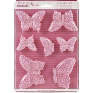 Stamperia Soft Maxi Mould 8.5"X11.5" - Butterflies