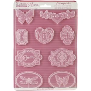 Stamperia Soft Maxi Mould 8.5"X11.5" - Locks and Keys