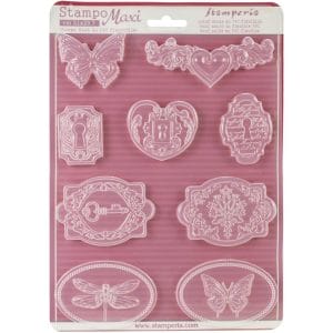 Stamperia Soft Maxi Mould 8.5"X11.5" - Locks and Keys