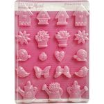 Stamperia Soft Maxi Mould 8.5"X11.5" - Spring Garden