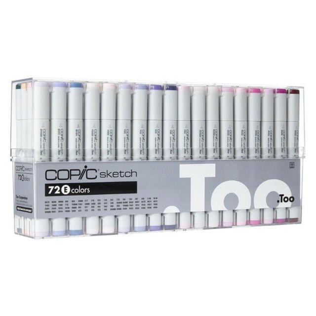 Copic Sketch Markers 72pc Set E Copic 72E Set Copic Sketch Markers 72pc Set E