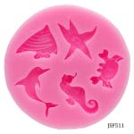Sea life Silicone Clay Mould (Round)