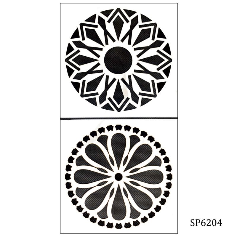 6by6 inch stencil (Set of 2) - SP6204 SP6204 stencils 6by6inch 6by6 inch stencil (Set of 2) - SP6204