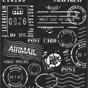 CrafTreat 6"x6" Stencil - Postal