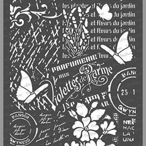 CrafTreat A4 Stencil - Flower Collage