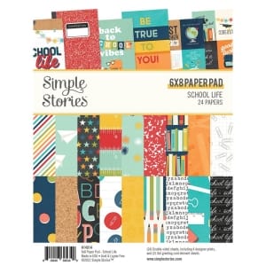 Simple Stories Double-Sided Paper Pad - School Life (6"X8" 24/Pkg)