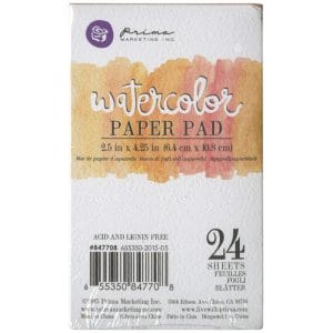 Prima Marketing Watercolor Paper Pad 2.5"X4.25" 24/Pkg