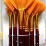 Arora Art Brushes 7 pieces Golden Fan Brushes