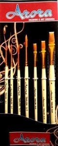 Arora Art Brushes 7 pieces Mix Taklon Brushes