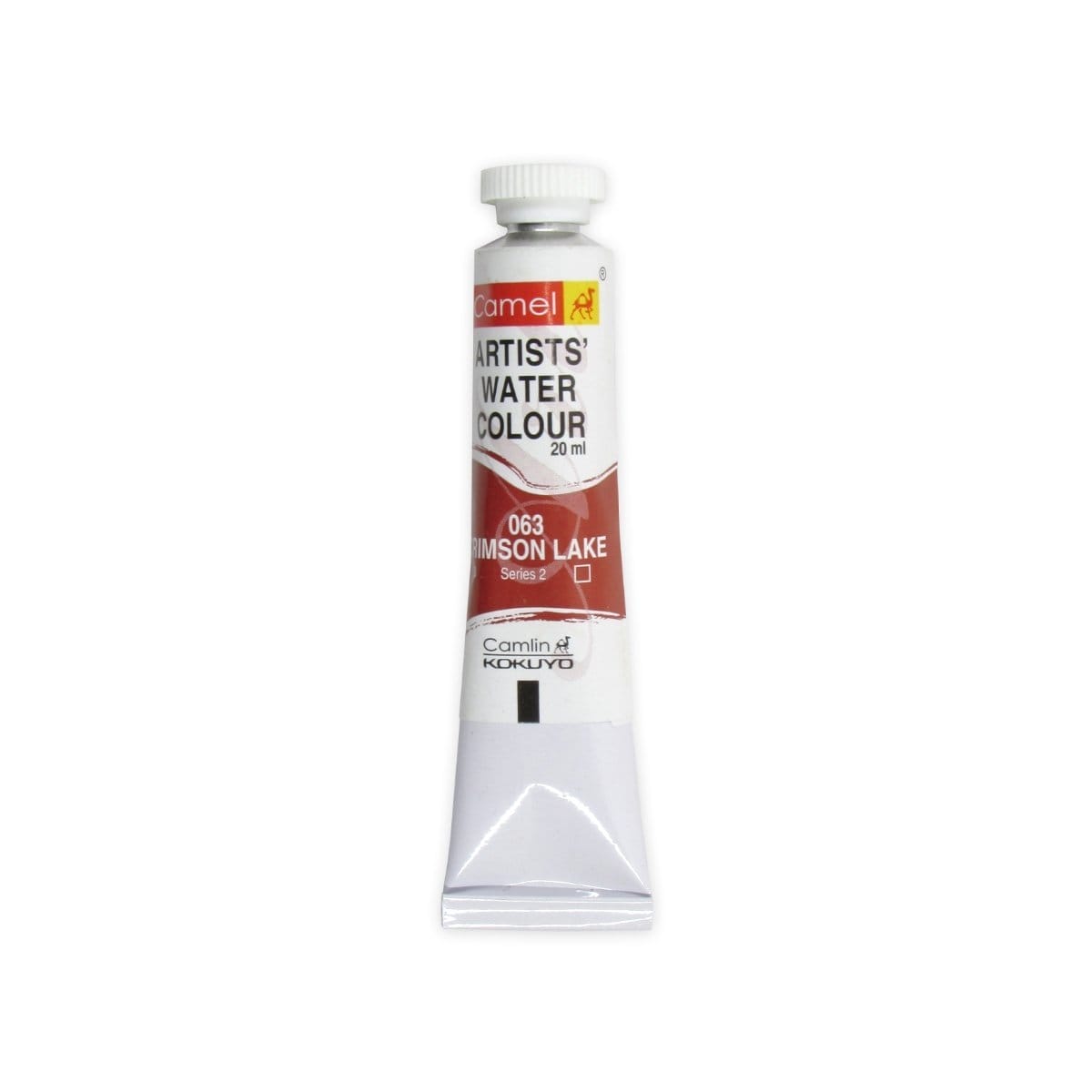 Camel Artist Watercolour Tubes (20 ml) - Series 2 - Crimson Lake (063) Camel Camlin Artists Watercolor Tube 20ml Crimson Lake Camel Artist Watercolour Tubes (20 ml) - Series 2 - Crimson Lake (063)