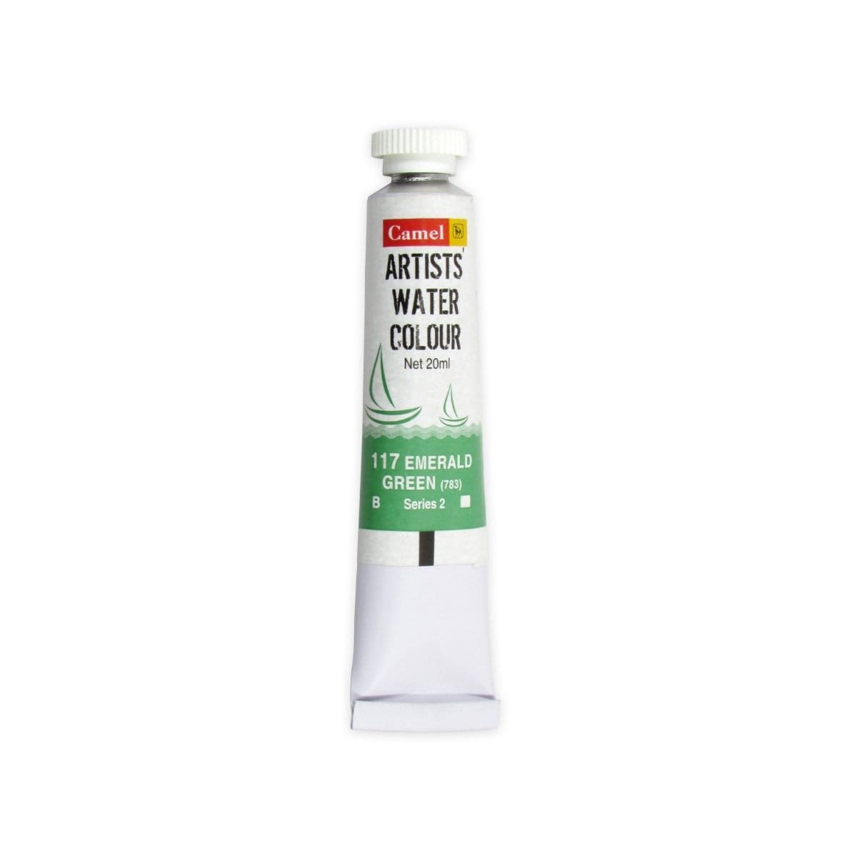 Camel Artist Watercolour Tubes (20 ml) - Series 2 - Emerald Green (117) Camel Camlin Artists Watercolor Tube 20ml Emerald Green Camel Artist Watercolour Tubes (20 ml) - Series 2 - Emerald Green (117)