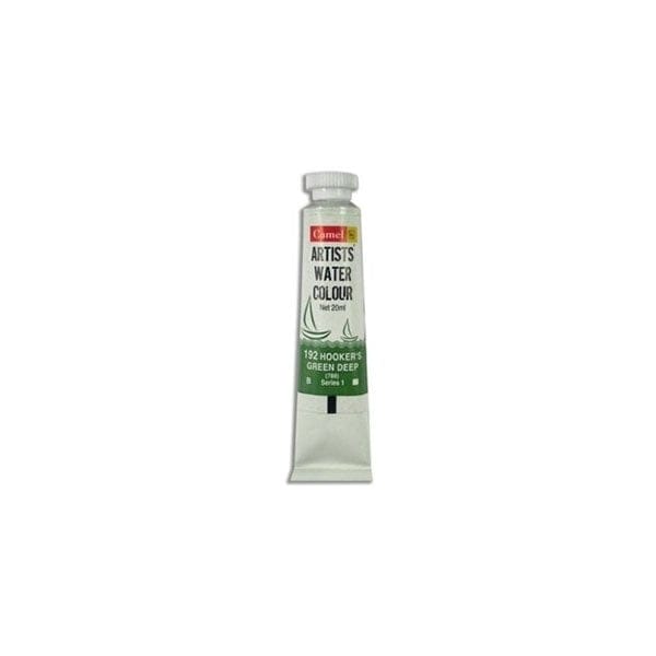 Camel Artist Watercolour Tubes (20 ml) - Series 1 - Hooker's Green Deep (192) Camel Camlin Artists Watercolor Tube 20ml Hookers Green Deep Camel Artist Watercolour Tubes (20 ml) - Series 1 - Hooker's Green Deep (192)