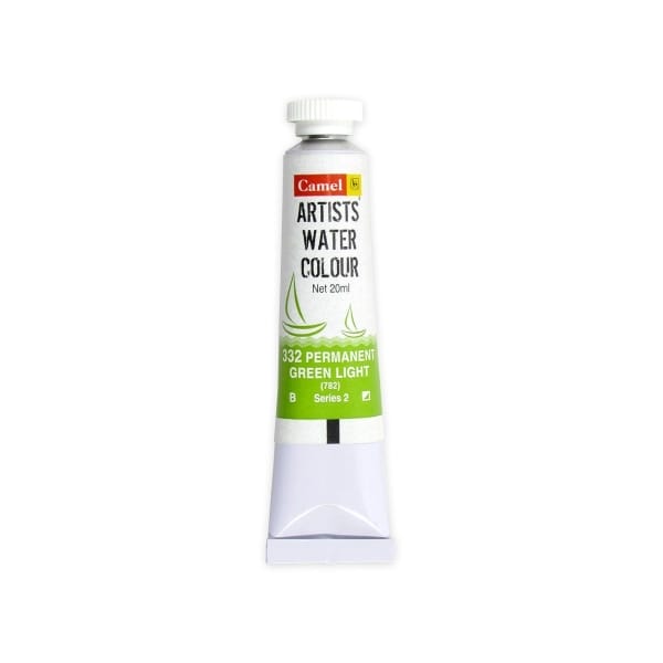 Camel Artist Watercolour Tubes (20 ml) - Series 2 - Permanent Green Light (332)