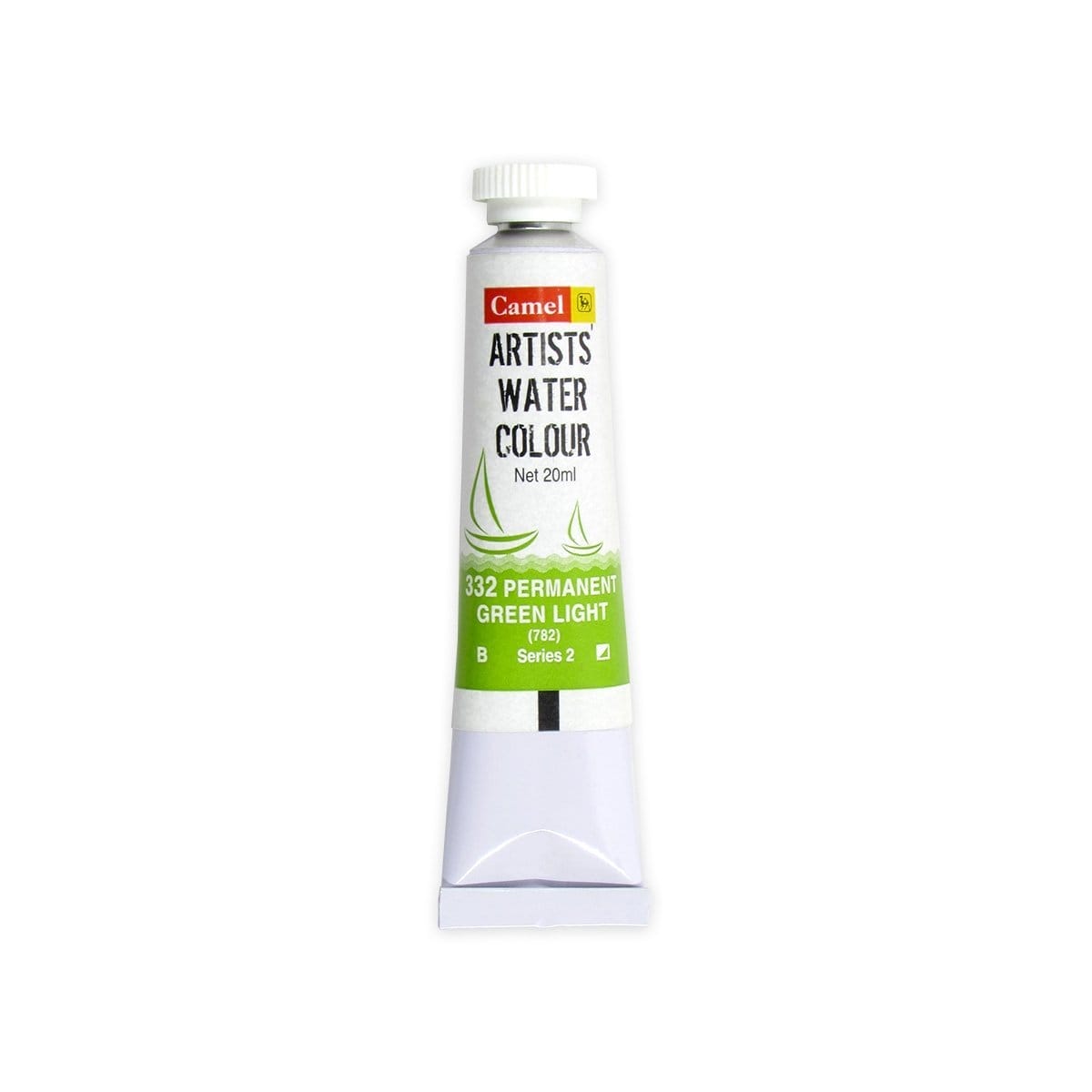 Camel Artist Watercolour Tubes (20 ml) - Series 2 - Permanent Green Light (332) Camel Camlin Artists Watercolor Tube 20ml Permanent Green Light Camel Artist Watercolour Tubes (20 ml) - Series 2 - Permanent Green Light (332)