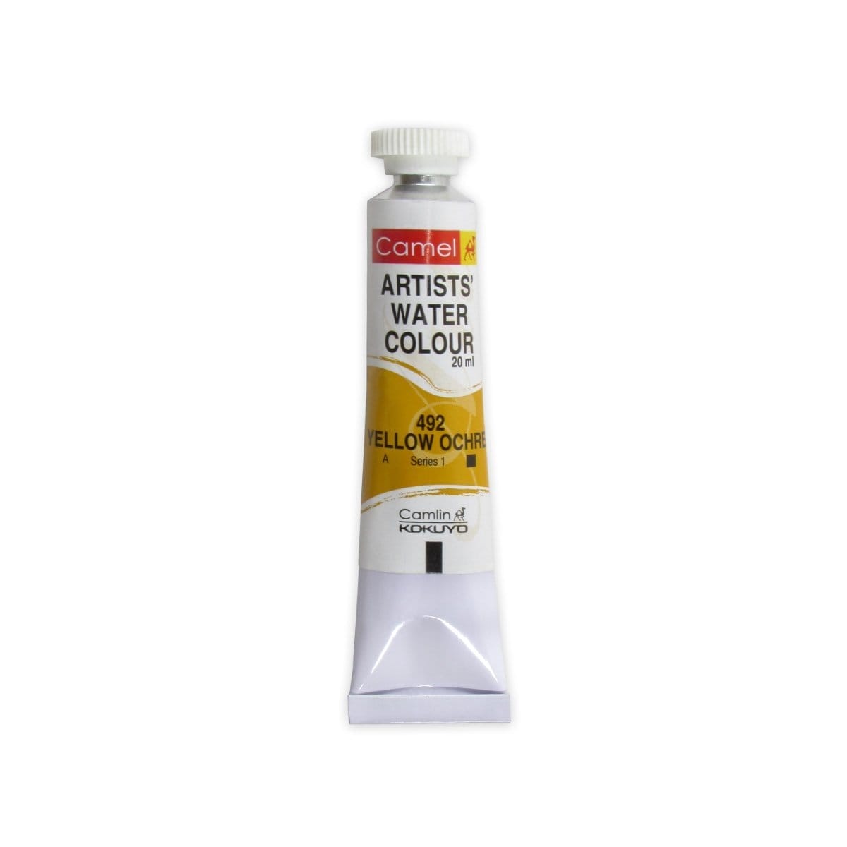 Camel Artist Watercolour Tubes (20 ml) - Series 1 - Yellow Ochre (492) Camel Camlin Artists Watercolor Tube 20ml Yellow Ochre Camel Artist Watercolour Tubes (20 ml) - Series 1 - Yellow Ochre (492)