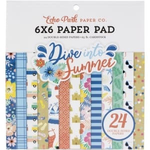 Echo Park paper pad - Dive in to Summer (6by6 inch)