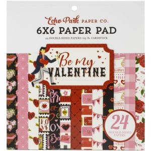 Echo Park paper pad - Be my Valentine (6by6 inch)