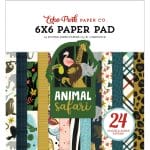 Echo Park paper pad - Animal Safari (6by6 inch)