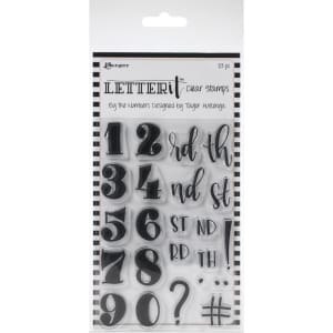 Ranger Letter It Clear Stamp Set 4"X6" - By The Numbers