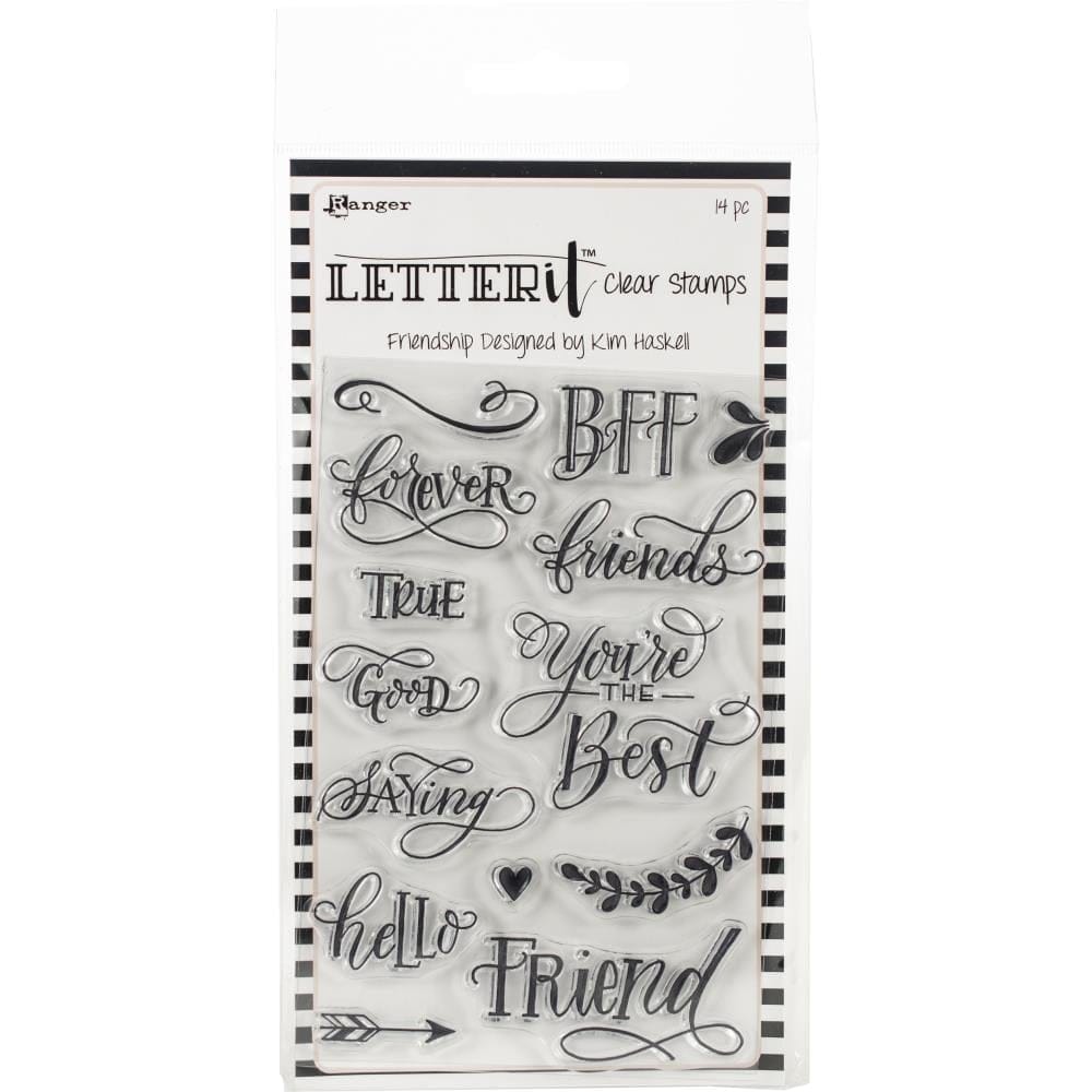 Ranger Letter It Clear Stamp Set 4"X6" - Friendship Ranger letter it Stamp friendship LEC65791 Ranger Letter It Clear Stamp Set 4"X6" - Friendship
