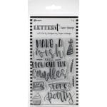 Ranger Letter It Clear Stamp Set 4"X6" - Let's Party