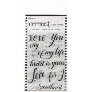 Ranger Letter It Clear Stamp Set 4"X6" - Sweetheart