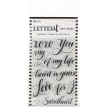 Ranger Letter It Clear Stamp Set 4"X6" - Sweetheart