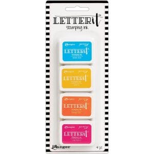 Ranger Letter It Stamping Ink Set # 3 (Set of 4)