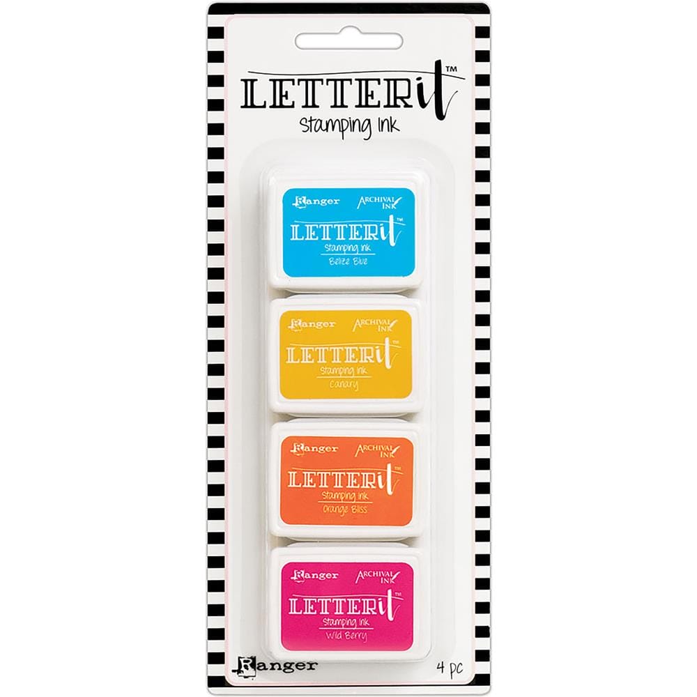 Ranger Letter It Stamping Ink Set # 3 (Set of 4) Ranger letter it ink pad set 3 LEI62936 Ranger Letter It Stamping Ink Set # 3 (Set of 4)