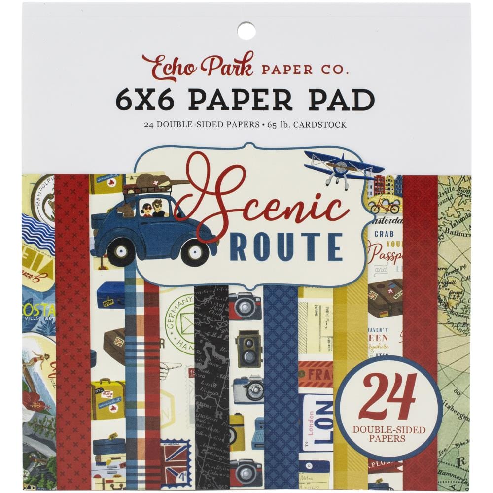 Echo Park paper pad - Scenic Route (6by6 inch) SR212023 echo park paper scenic route 6by6 Echo Park paper pad - Scenic Route (6by6 inch)
