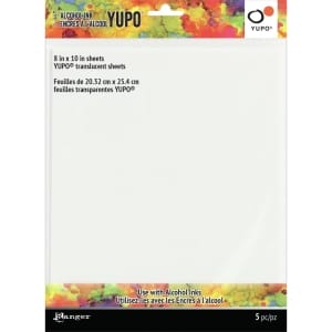 Tim Holtz Alcohol Ink Transucent Yupo Paper 104lb 5/Pkg