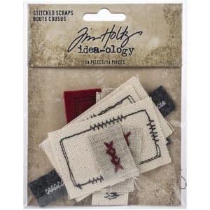 Tim Holtz Idea-Ology Stitched Scraps 14/Pkg