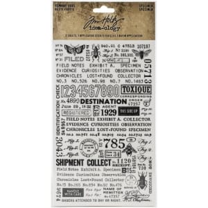 Tim Holtz Idea-Ology Remnant Rubs Rub-Ons - Specimen