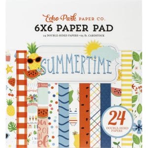 Echo Park paper pad - Summer Time (6by6 inch)