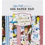 Echo Park paper pad - Alice in Wonderland (6by6 inch)