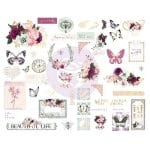 Prima Marketing Pretty Mosaic Chipboard Stickers 45/Pkg