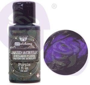 Prima Finnabair Art Alchemy Liquid Acrylic Paint 1 Fluid Ounce - Purple