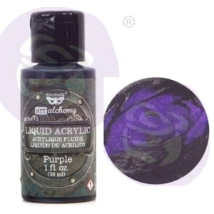 Prima Finnabair Art Alchemy Liquid Acrylic Paint 1 Fluid Ounce - Purple